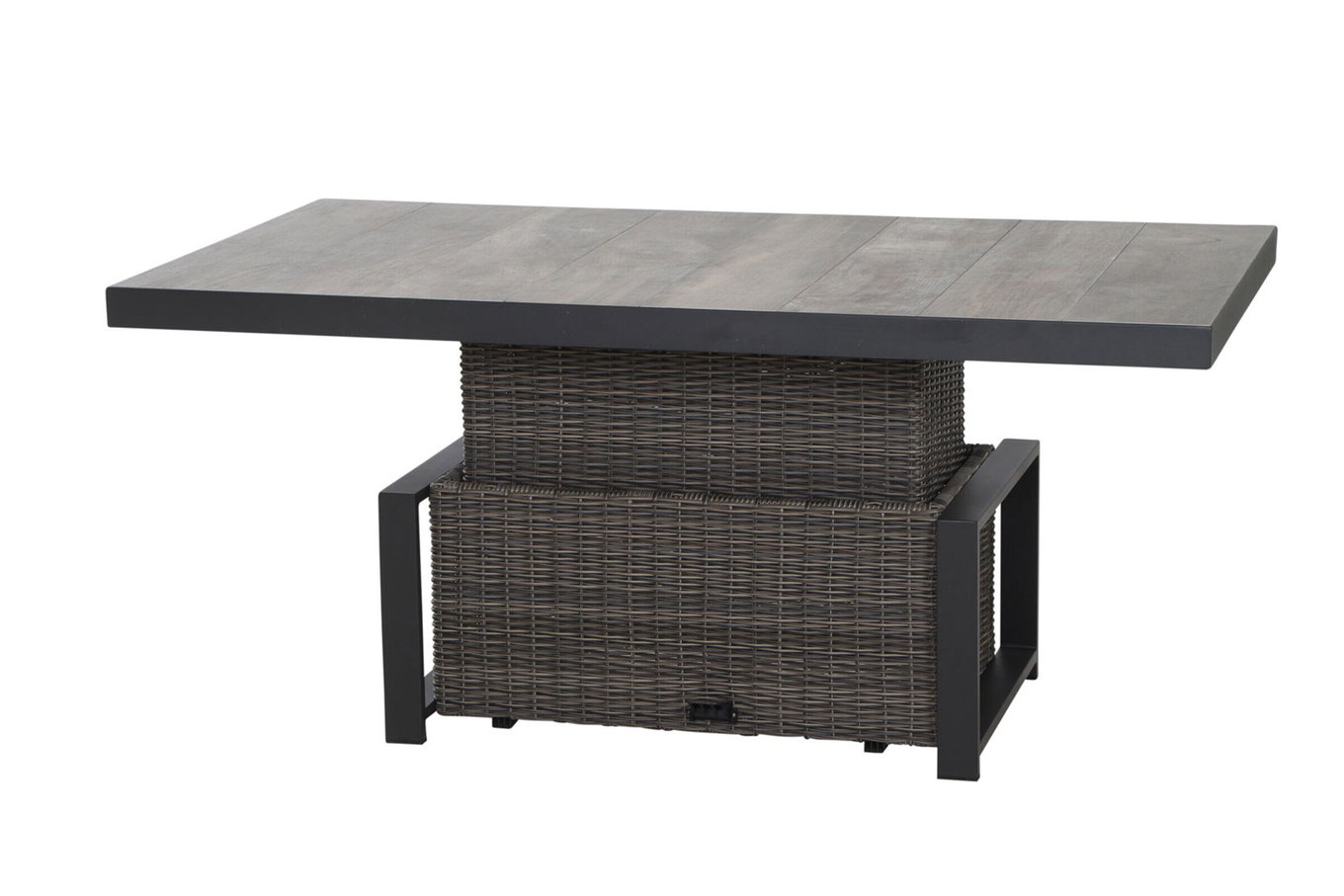 SIENA GARDEN Corido Lifttisch, charcoal, Alu/Gardino®-Geflecht, 160 x 90 cm, höhenverstellbar 20211__1