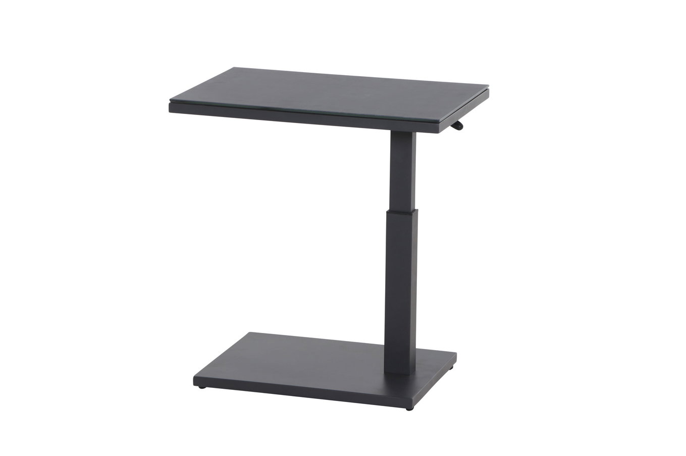 SIENA GARDEN Toreno Beistelltisch, anthrazit/schwarz, Aluminium, 60x40 cm, höhenverstellbar 23709__1