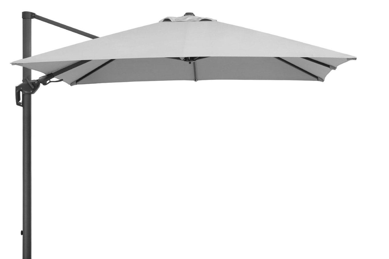 SCHNEIDER Rhodos Twist Ampelschirm, silbergrau, quadratisch, 300 x 300 cm 21287__1