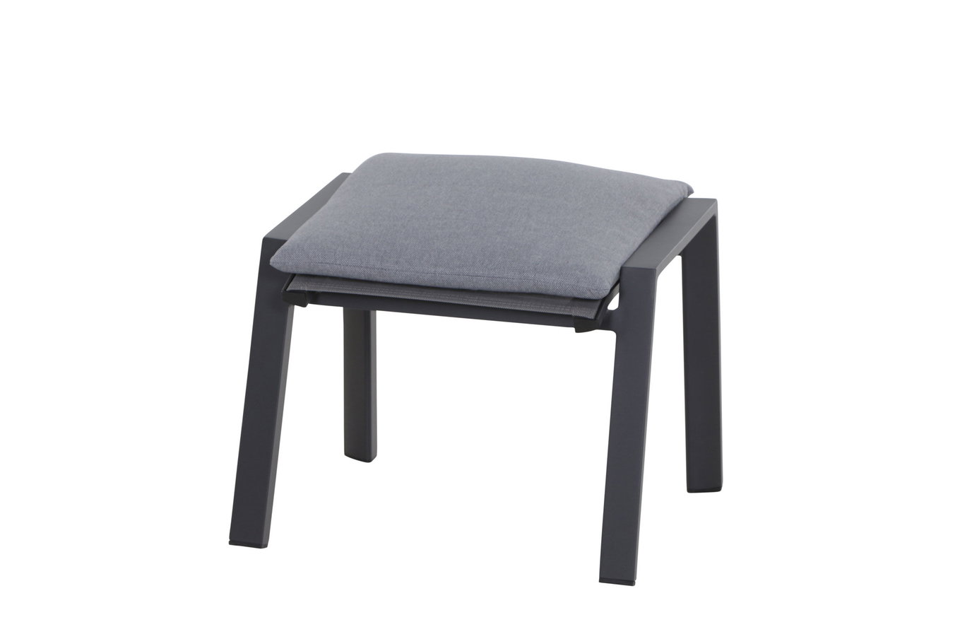 SIENA GARDEN Valencia Hocker, grau, Aluminium, 58x49x44,5 cm 23712__1