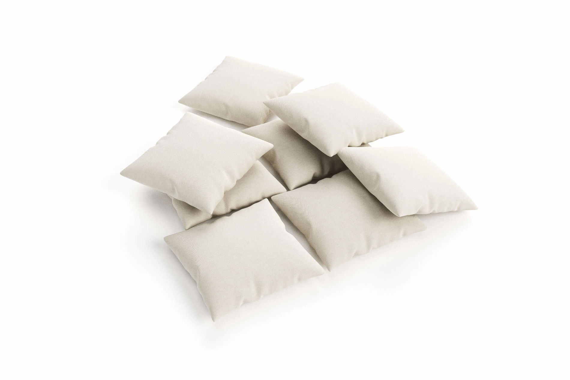 OUTFLEXX Kissen 8er Set, desert/beige, 45 x 45 cm