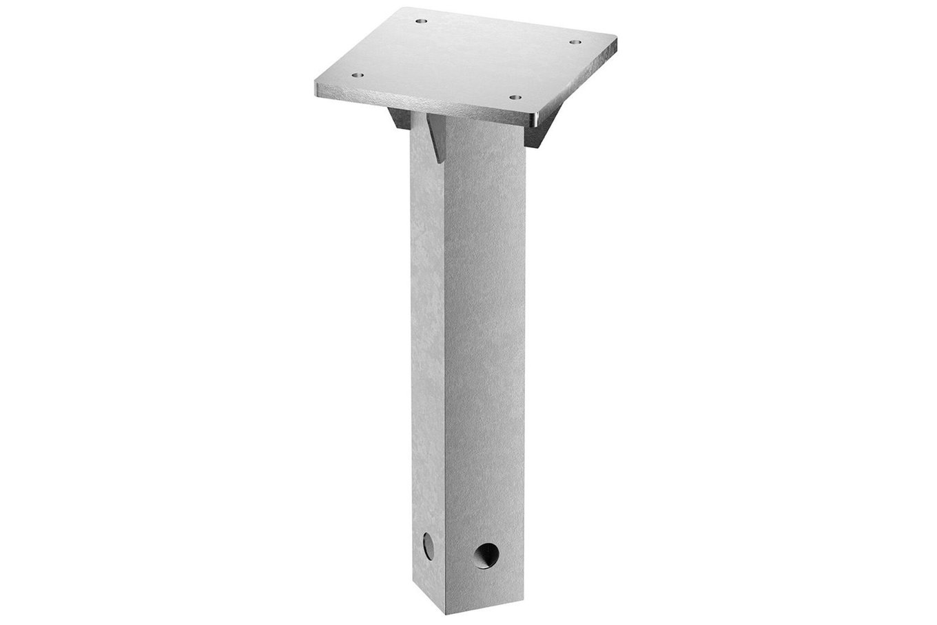SCHNEIDER Universal-Bodenplatte für Rhodos Eco Serie, silbergrau, Stahl verzinkt, 16 x 16 x 40 cm 16624__1