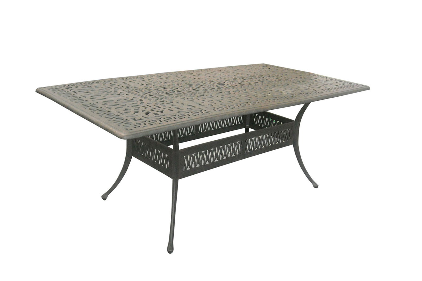 HARTMAN Amalfi Esstisch, bronze/anthrazit, Alu-Guss, 214x112cm, rechteckig 22448__1