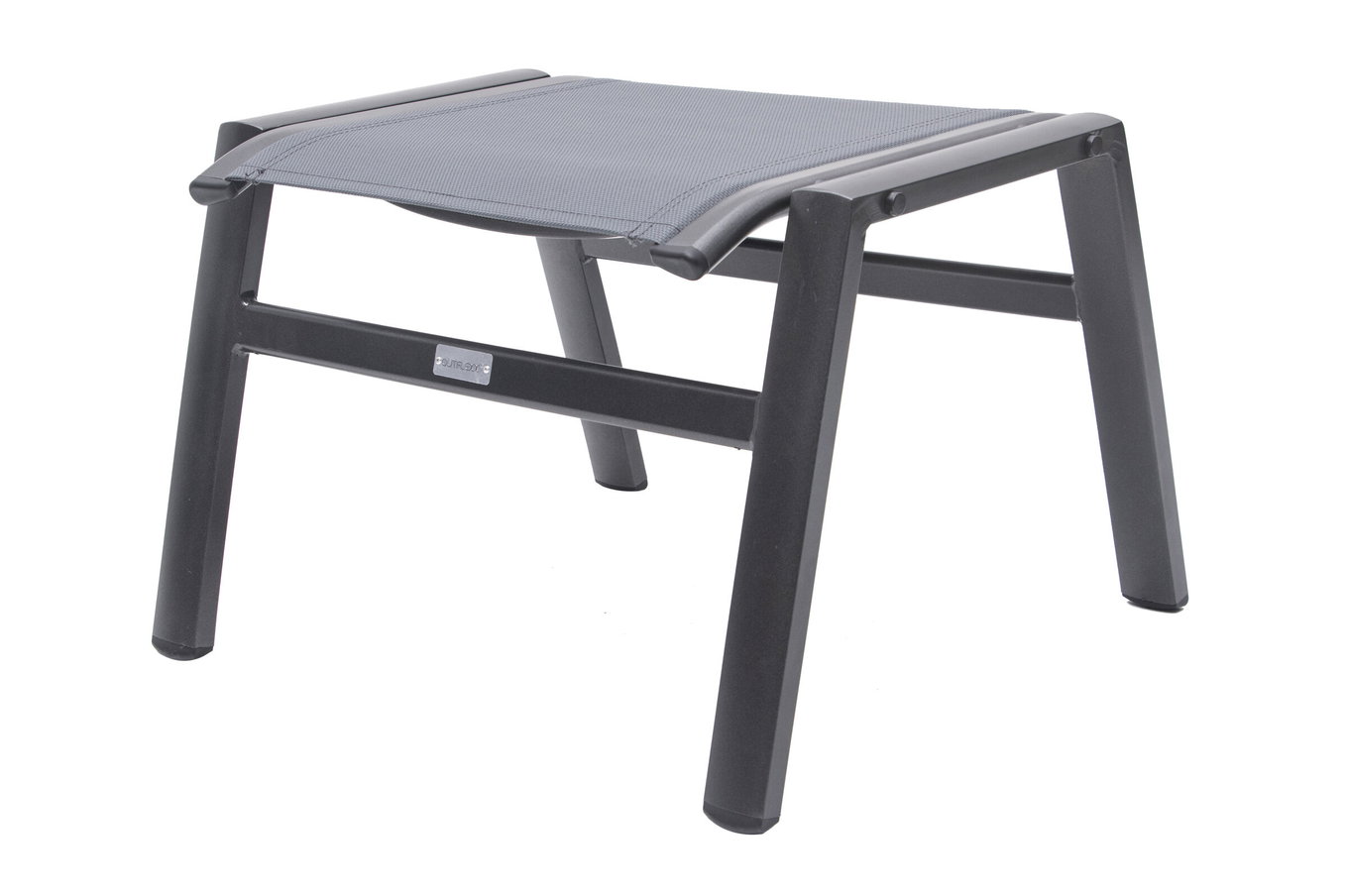 OUTFLEXX Hocker, anthrazit/grau, Alu/Textilene, 49x55x37cm 21316__1