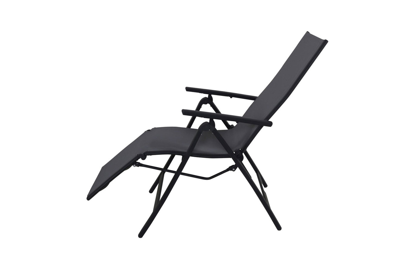 VILLANA Sylvania Relaxsessel, anthrazit/grau, Alu/Textilene, 67 x 58 x 110 cm, klappbar 19808__1